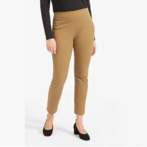 Everlane Side-Zip Stretch Cotton Pant in Camel